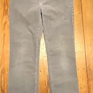 Ralph Lauren Women's Light Gray Straight Leg Corduroys 32x27